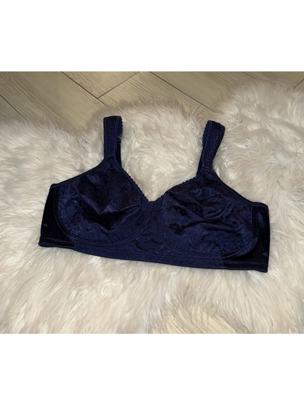 Playtex 4745 18 Hour Ultimate Lift Support Full Figure Bra Floral WF 38C Blue